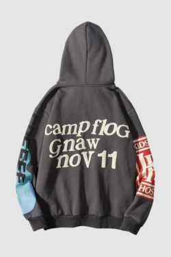 Style Core Aesthetics, New Style Trends Graffiti-Inspired Spring Hoodie