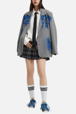 Style Core Aesthetics, New Style Trends Graffiti-Inspired Vintage Blazer