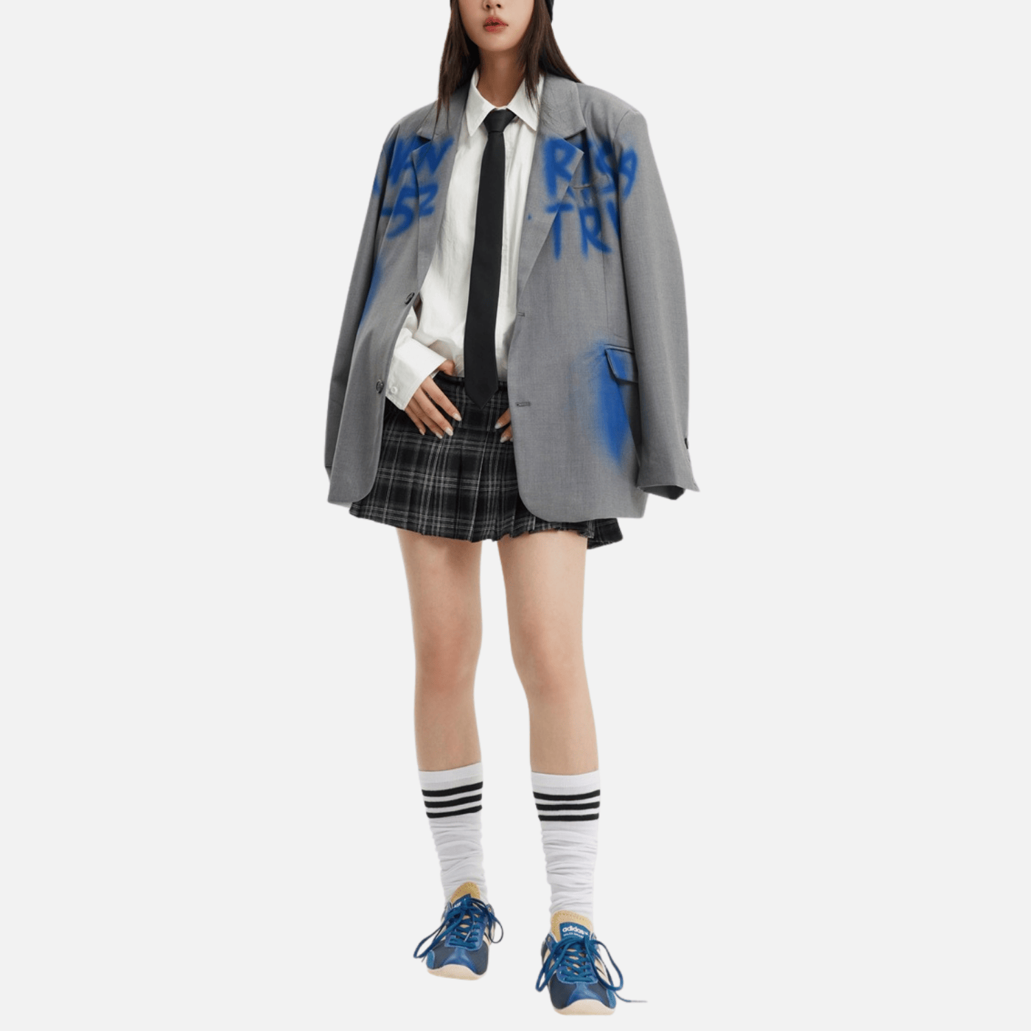 Style Core Aesthetics, New Style Trends Graffiti-Inspired Vintage Blazer Style Core Aesthetics, New Style Trends Graffiti-Inspired Vintage Blazer