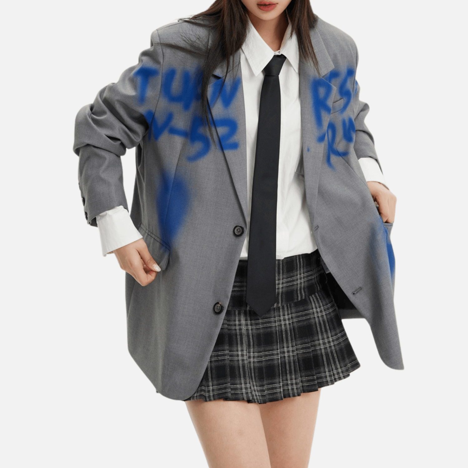 Style Core Aesthetics, New Style Trends Graffiti-Inspired Vintage Blazer Style Core Aesthetics, New Style Trends Graffiti-Inspired Vintage Blazer