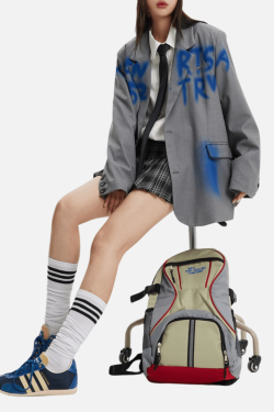 Style Core Aesthetics, New Style Trends Graffiti-Inspired Vintage Blazer