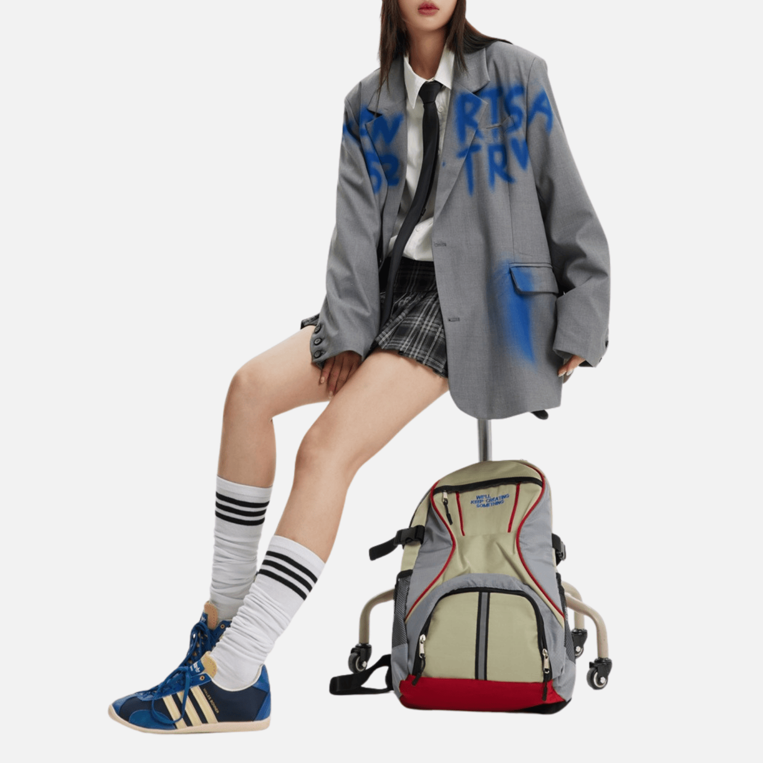 Style Core Aesthetics, New Style Trends Graffiti-Inspired Vintage Blazer Style Core Aesthetics, New Style Trends Graffiti-Inspired Vintage Blazer