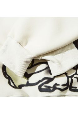 Style Core Aesthetics, New Style Trends Graffiti Line Person Pattern Printed Hoodies