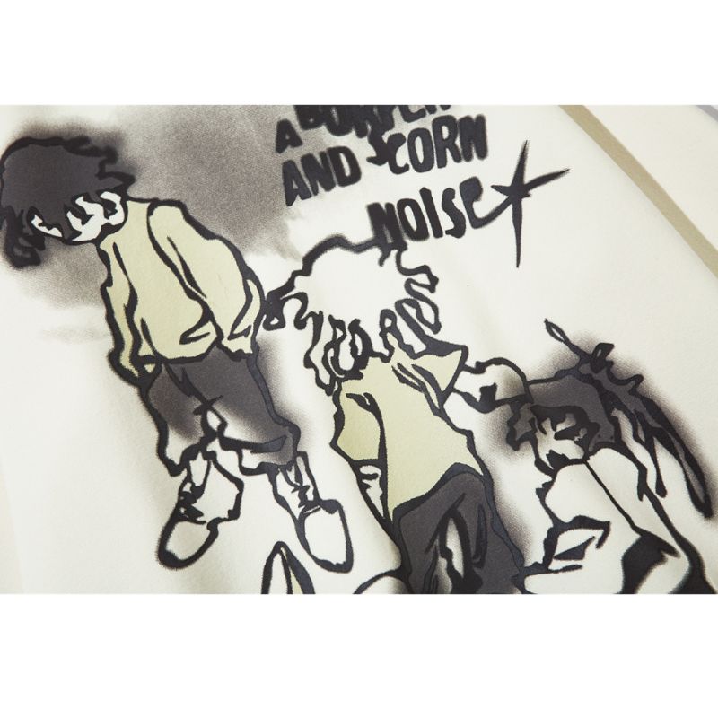 Style Core Aesthetics, New Style Trends Graffiti Line Person Pattern Printed Hoodies Style Core Aesthetics, New Style Trends Graffiti Line Person Pattern Printed Hoodies