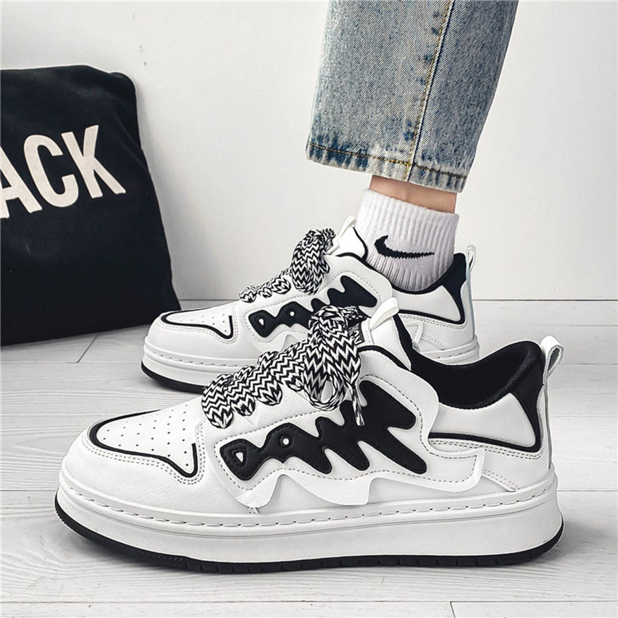 Style Core Aesthetics, New Style Trends Graffiti Pattern Skate Shoes Style Core Aesthetics, New Style Trends Graffiti Pattern Skate Shoes