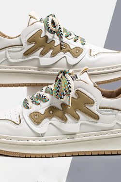 Style Core Aesthetics, New Style Trends Graffiti Pattern Skate Shoes