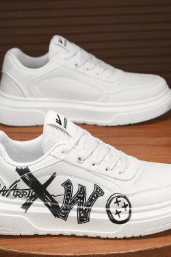 Style Core Aesthetics, New Style Trends Graffiti-Style Casual Sneakers