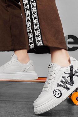 Style Core Aesthetics, New Style Trends Graffiti-Style Casual Sneakers