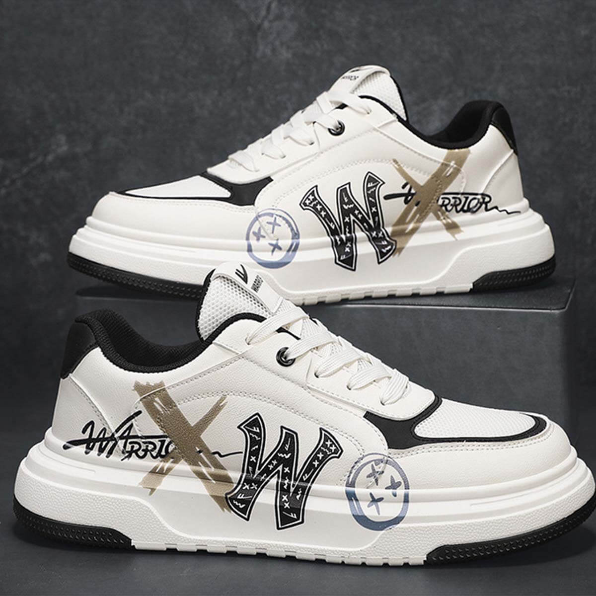 Style Core Aesthetics, New Style Trends Graffiti-Style Casual Sneakers Style Core Aesthetics, New Style Trends Graffiti-Style Casual Sneakers