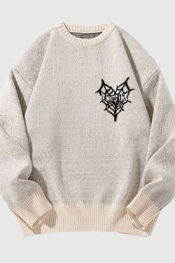Style Core Aesthetics, New Style Trends Graphic Embroidered  Sweater