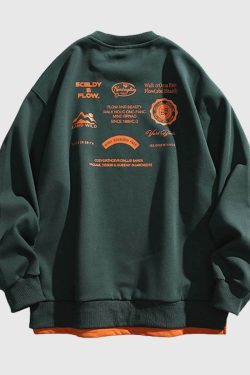 Style Core Aesthetics, New Style Trends Graphic Print Cityboy Sweatshirt