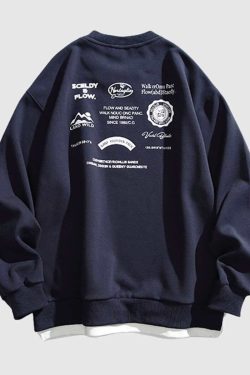 Style Core Aesthetics, New Style Trends Graphic Print Cityboy Sweatshirt