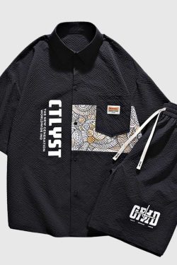 Style Core Aesthetics, New Style Trends Graphic Urban Leisure Set