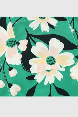 Style Core Aesthetics, New Style Trends Green Floral Shirts