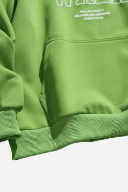 Style Core Aesthetics, New Style Trends Half-Zip Letter Print Sweatshirt