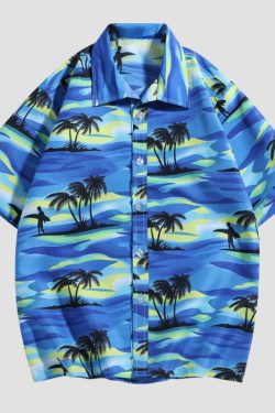 Style Core Aesthetics, New Style Trends Hawaiian Summer Shirt Set
