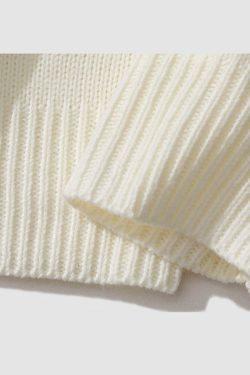 Style Core Aesthetics, New Style Trends Heart Patch Embroidery Print Sweater