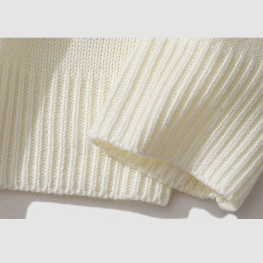 Style Core Aesthetics, New Style Trends Heart Patch Embroidery Print Sweater Style Core Aesthetics, New Style Trends Heart Patch Embroidery Print Sweater