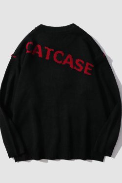 Style Core Aesthetics, New Style Trends Heart Patch Embroidery Print Sweater