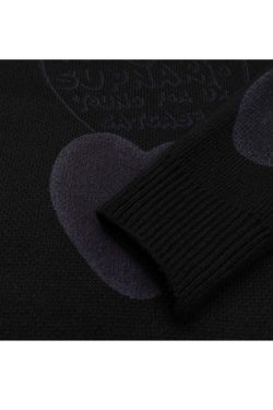 Style Core Aesthetics, New Style Trends Heart Pattern Jacquard Sweater