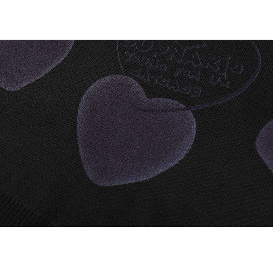 Style Core Aesthetics, New Style Trends Heart Pattern Jacquard Sweater Style Core Aesthetics, New Style Trends Heart Pattern Jacquard Sweater