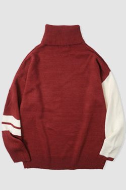 Style Core Aesthetics, New Style Trends Heartbeat Embroidered Turtleneck Sweater