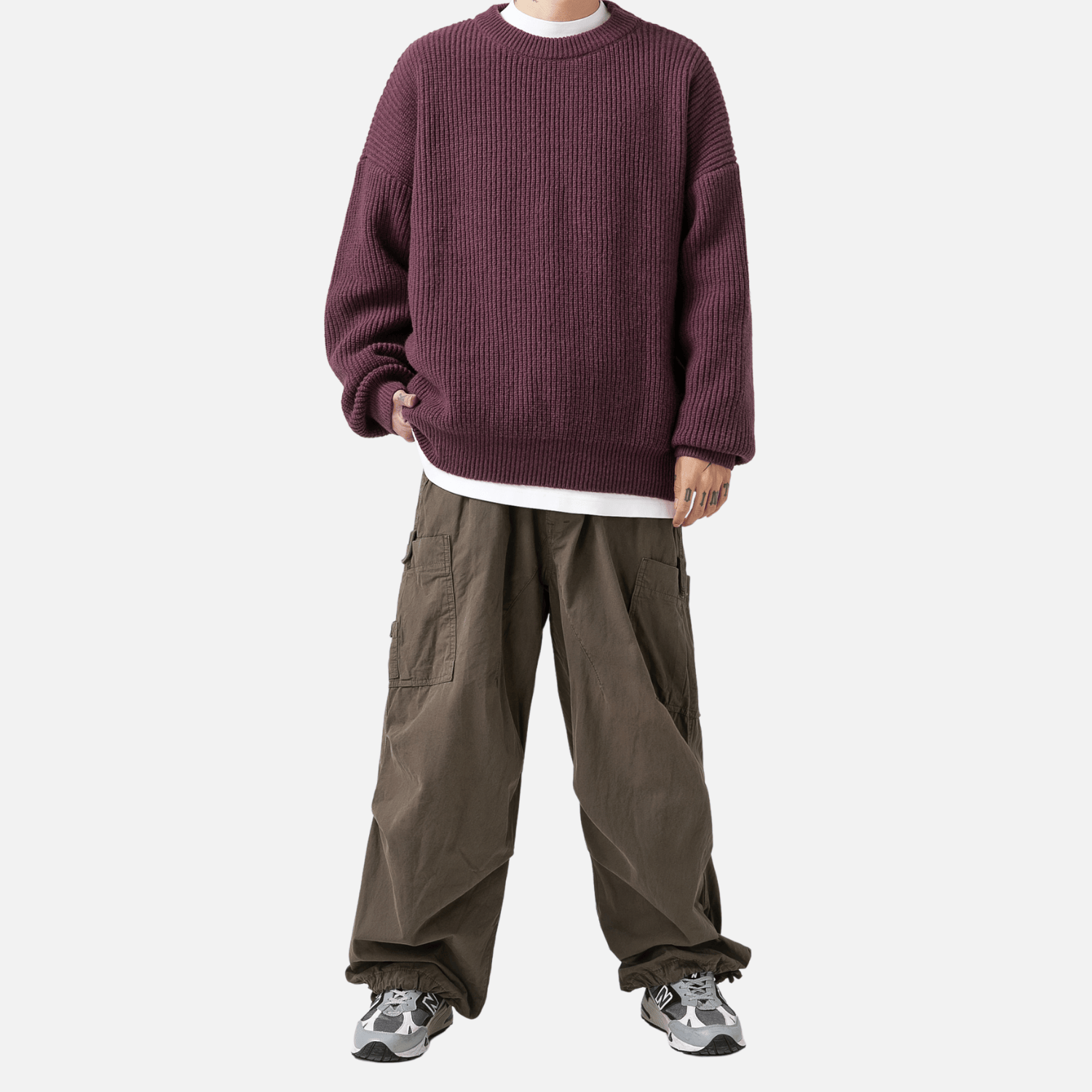 Style Core Aesthetics, New Style Trends Heavy Weight Texture Knit Pullover Style Core Aesthetics, New Style Trends Heavy Weight Texture Knit Pullover