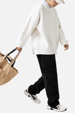 Style Core Aesthetics, New Style Trends Heavy Weight Texture Knit Pullover