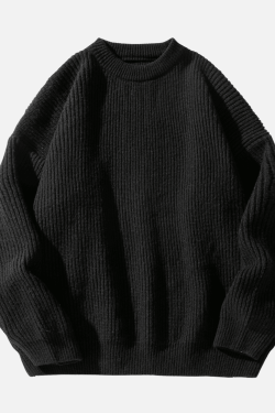 Style Core Aesthetics, New Style Trends Heavy Weight Texture Knit Pullover