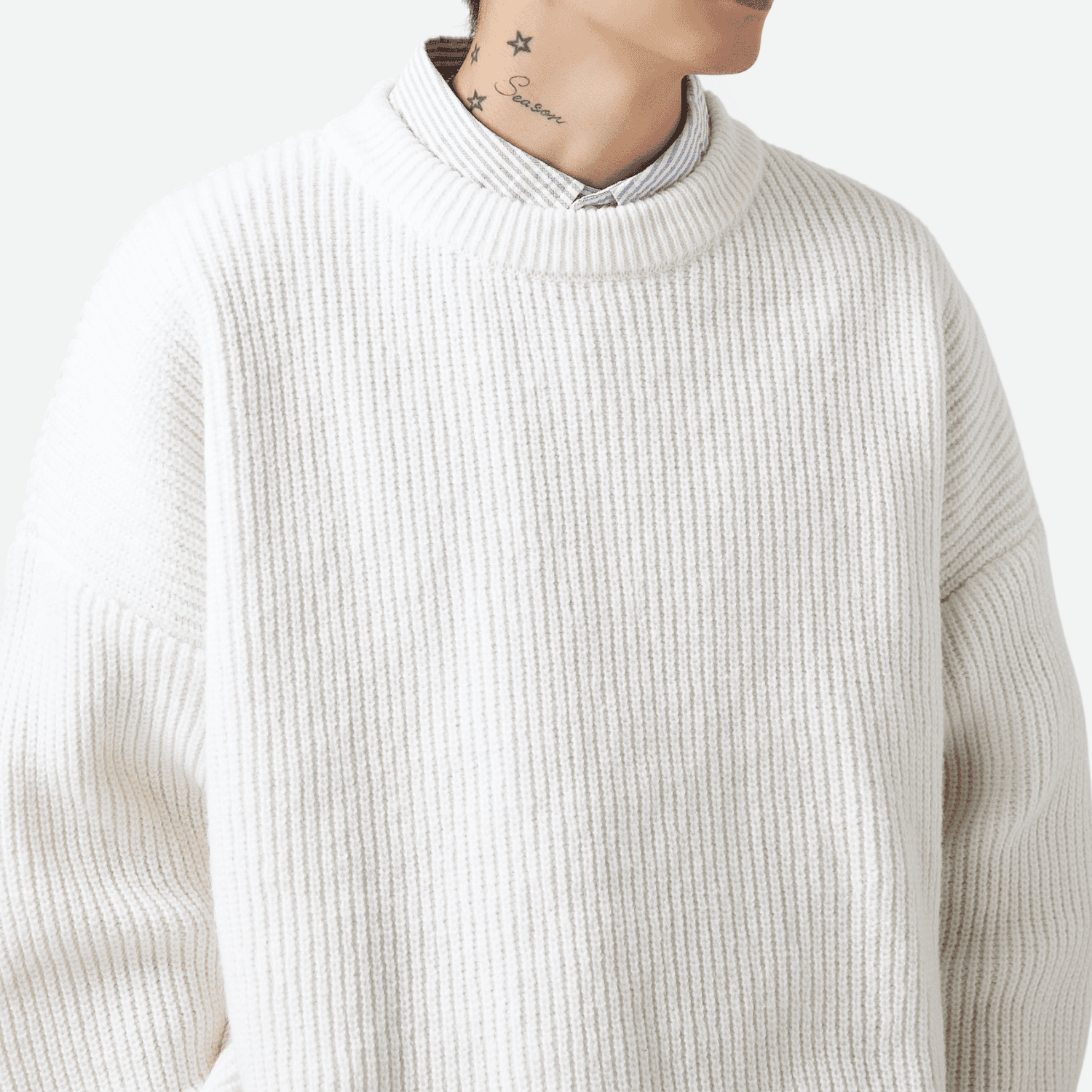 Style Core Aesthetics, New Style Trends Heavy Weight Texture Knit Pullover Style Core Aesthetics, New Style Trends Heavy Weight Texture Knit Pullover