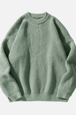 Style Core Aesthetics, New Style Trends Heavy Weight Texture Knit Pullover