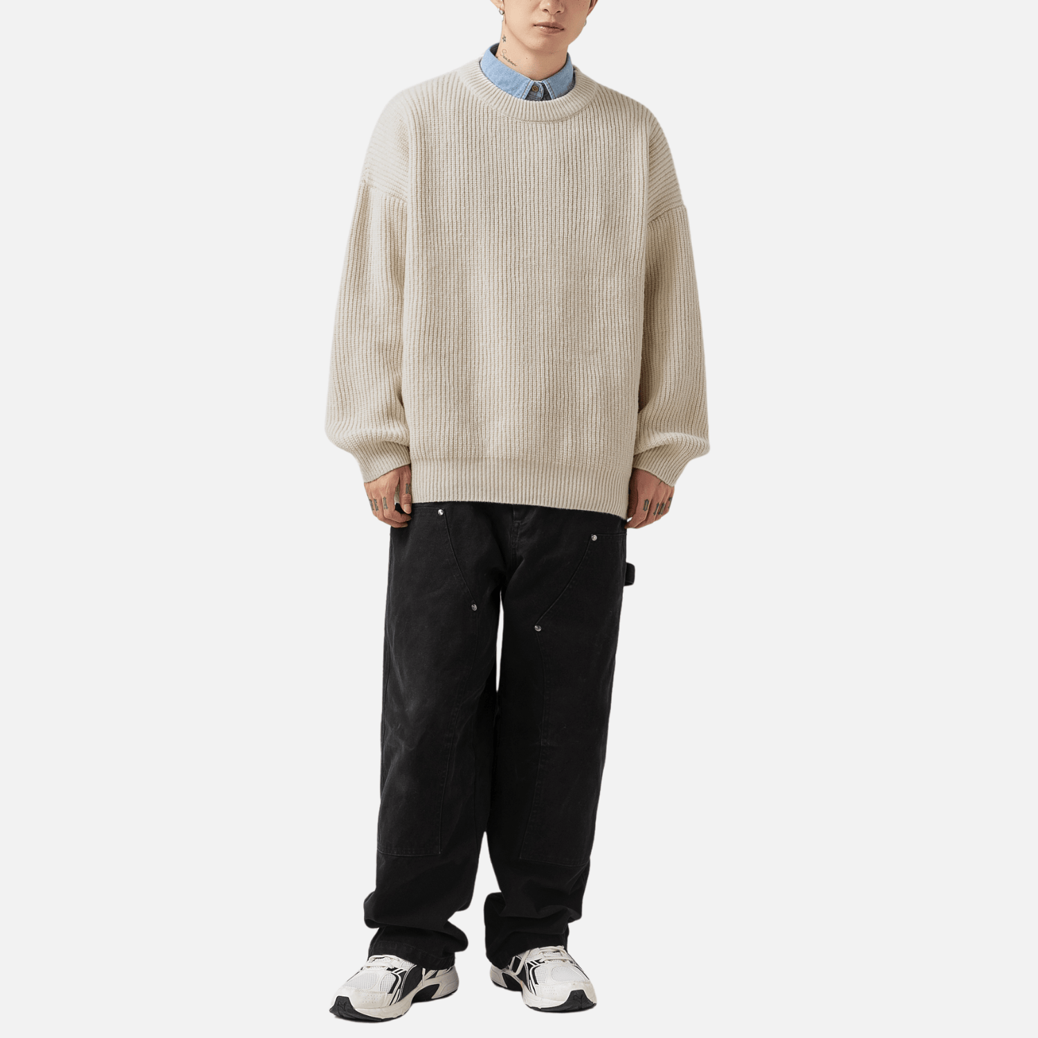 Style Core Aesthetics, New Style Trends Heavy Weight Texture Knit Pullover Style Core Aesthetics, New Style Trends Heavy Weight Texture Knit Pullover