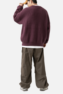 Style Core Aesthetics, New Style Trends Heavy Weight Texture Knit Pullover