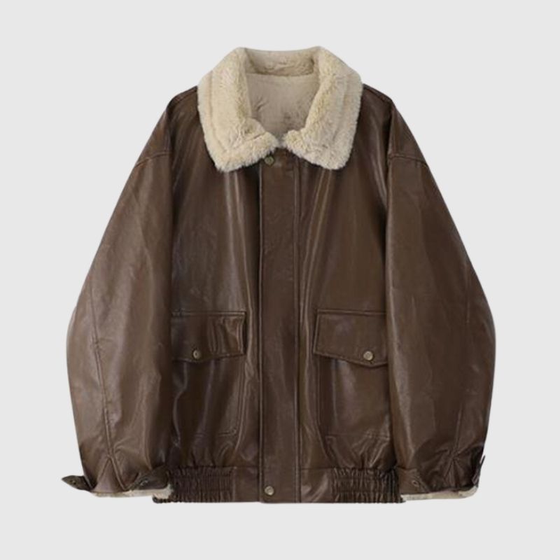 Style Core Aesthetics, New Style Trends Heavyweight Zip-Up Vintage Motorcycle Leather Coat Style Core Aesthetics, New Style Trends Heavyweight Zip-Up Vintage Motorcycle Leather Coat