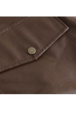 Style Core Aesthetics, New Style Trends Heavyweight Zip-Up Vintage Motorcycle Leather Coat