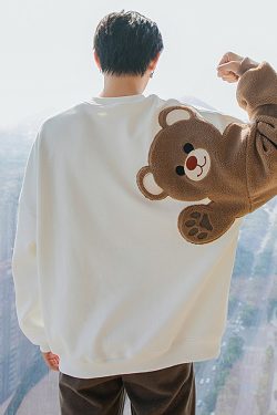 Style Core Aesthetics, New Style Trends Hello Bear Sweatshirt
