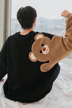 Style Core Aesthetics, New Style Trends Hello Bear Sweatshirt