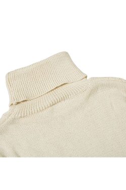 Style Core Aesthetics, New Style Trends High Neck Jacquard Patchwork Design Pullover