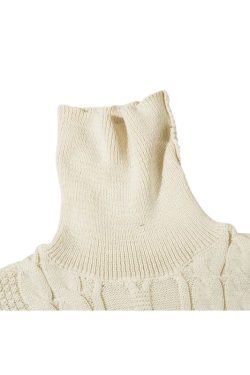 Style Core Aesthetics, New Style Trends High Neck Jacquard Patchwork Design Pullover