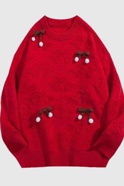 Style Core Aesthetics, New Style Trends Holiday Bow Knit Sweater