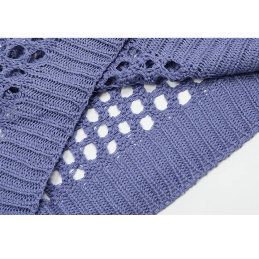 Style Core Aesthetics, New Style Trends Hollow Out Knit Sweater Style Core Aesthetics, New Style Trends Hollow Out Knit Sweater
