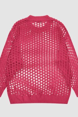 Style Core Aesthetics, New Style Trends Hollow Out Knit Sweater