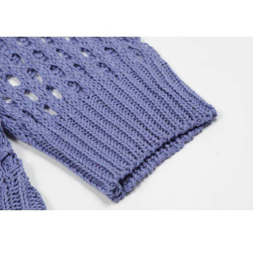 Style Core Aesthetics, New Style Trends Hollow Out Knit Sweater Style Core Aesthetics, New Style Trends Hollow Out Knit Sweater