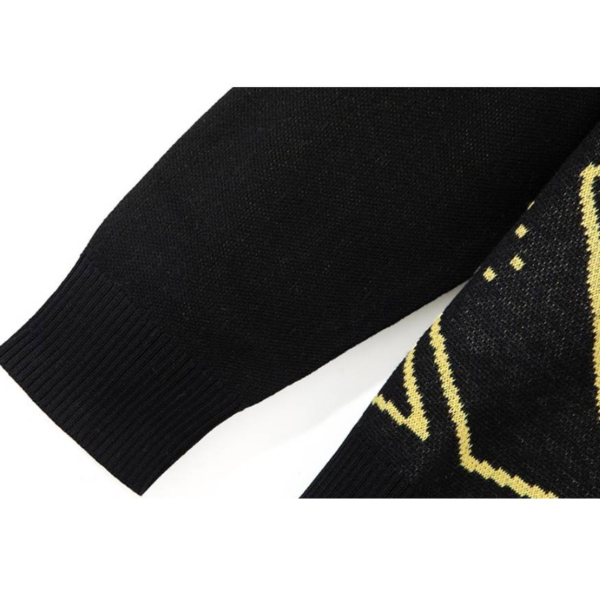 Style Core Aesthetics, New Style Trends Horse Graffiti Color Block Sweater Style Core Aesthetics, New Style Trends Horse Graffiti Color Block Sweater