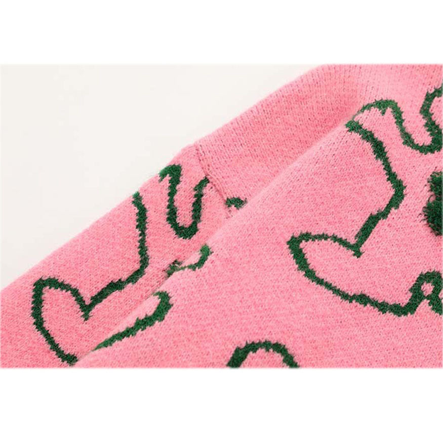 Style Core Aesthetics, New Style Trends Hugging Rabbit Cartoon Knit Sweater Style Core Aesthetics, New Style Trends Hugging Rabbit Cartoon Knit Sweater