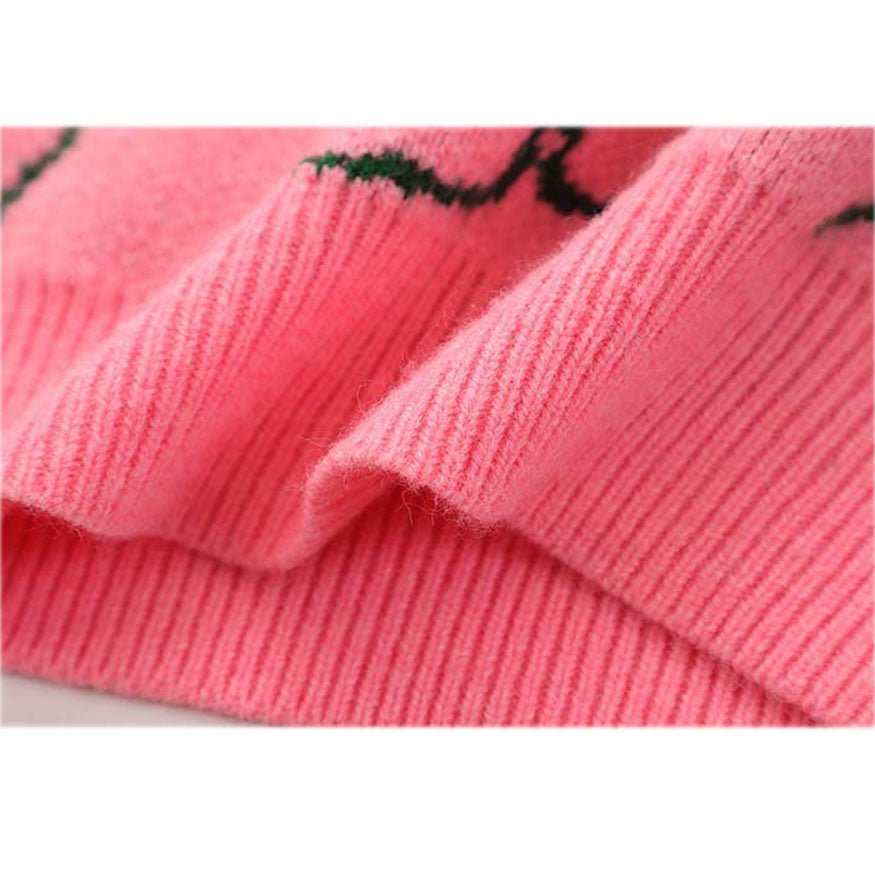 Style Core Aesthetics, New Style Trends Hugging Rabbit Cartoon Knit Sweater Style Core Aesthetics, New Style Trends Hugging Rabbit Cartoon Knit Sweater