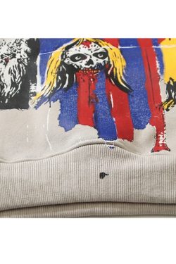 Style Core Aesthetics, New Style Trends Hyakki Graffiti Print Hoodie