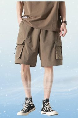 Style Core Aesthetics, New Style Trends Ice Silk Cargo Shorts