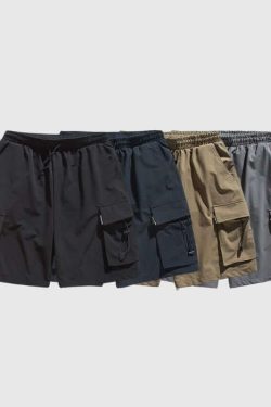 Style Core Aesthetics, New Style Trends Ice Silk Cargo Shorts