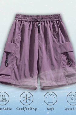Style Core Aesthetics, New Style Trends Ice Silk Drawstring Shorts
